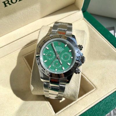 ROLEX Daytona Replica with Green Dial 904L Steel Self-produced Movement Original Bezel Watch